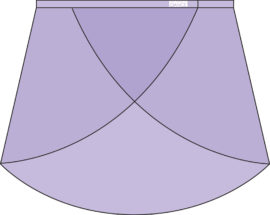 LILAC CHILD’S CROSSOVER GEORGETTE SKIRT